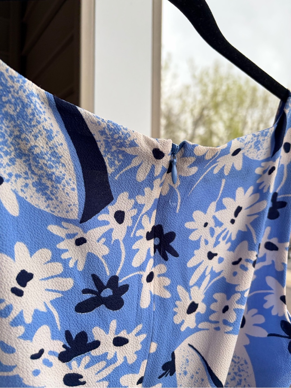 🆕🦋Lauren Ralph Lauren Blue Floral Midi Dress Belted Fit & Flare Summer Size 6 - Picture 10 of 17